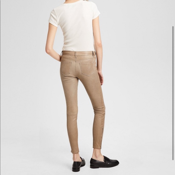 J Brand skinny lamb leather tan pants - Picture 4 of 10